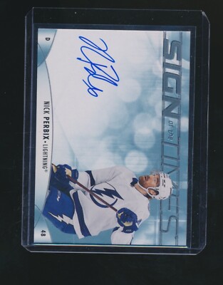 NICK PERBIX 2023-24 SP AUTHENTIC SIGN OF THE TIMES #SOTT-NP