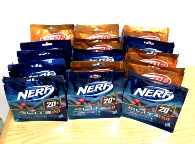 (15) NEW NERF ELITE 2.0 (20-Dart Refill Packs) 300 Official Nerf Elite 2.0 Darts