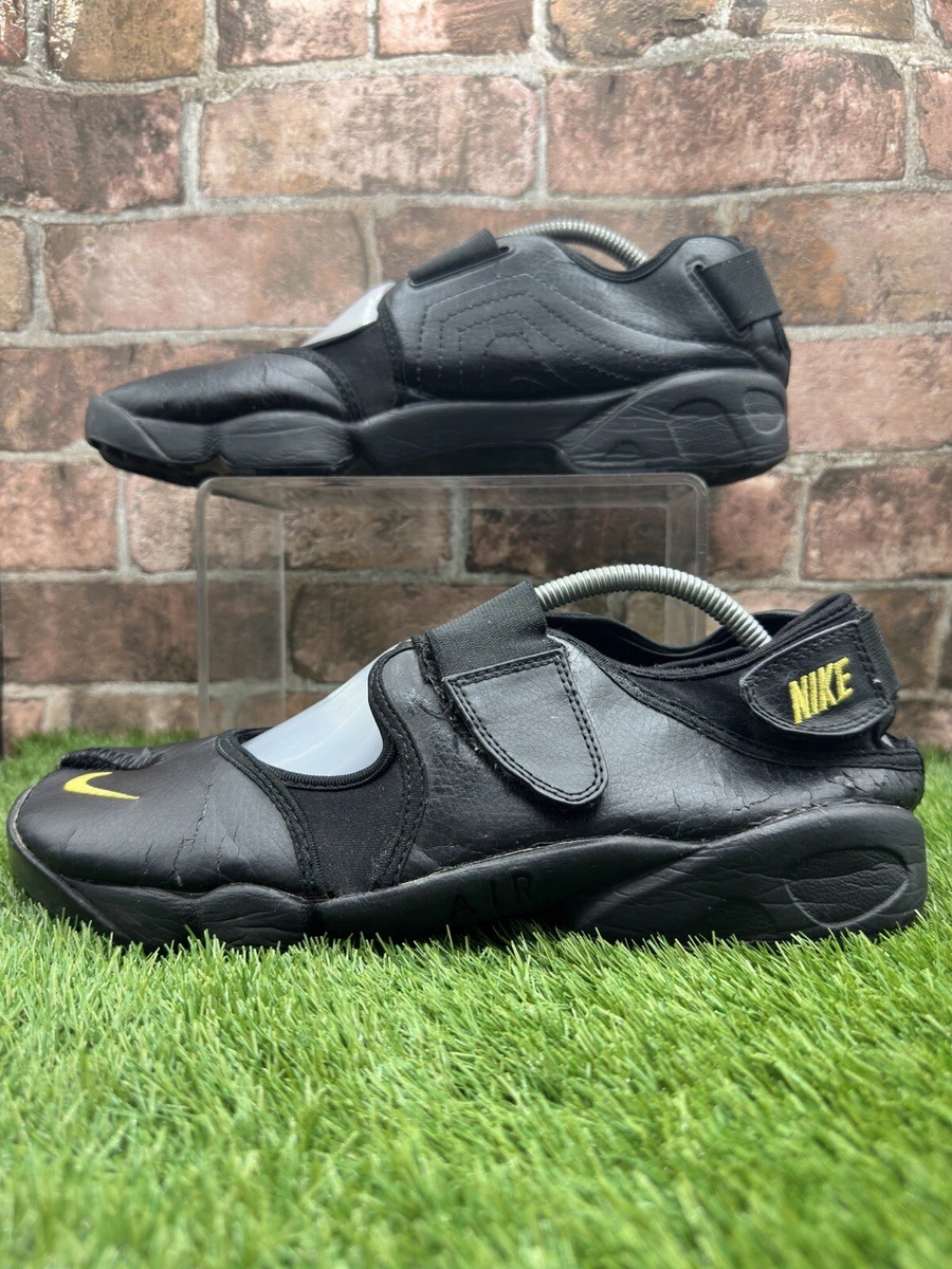 Mens Nike Air Rift Black Leather Trainers Sandals - UK 11 - Split Toe 2005  | eBay