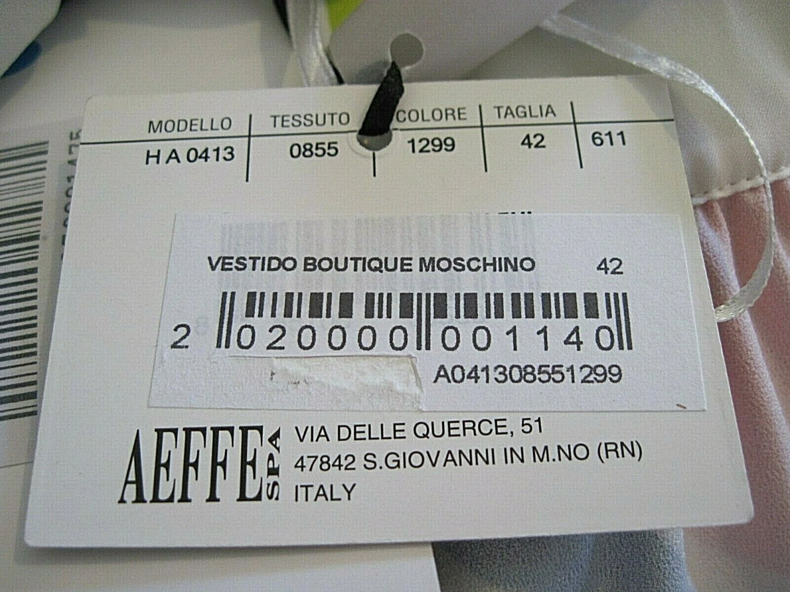 Moschino Boutique AEFFE Designer Dress Sleeveless Cocktail Party US 8 42 NWT!