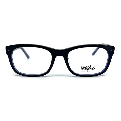 Mossimo MS 2072 7026 Eyeglasses Womens Black Blue Rectangle 51-18-135