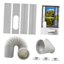 Portable Air Conditioner Window Vent Kit, 5.1 Inch Diameter 59 Inch Length 