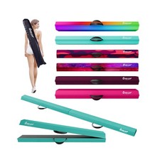 6ft/8ft Folding Balance Beam, Foldable Gymnastics Balance Beam Foam for Kids ...
