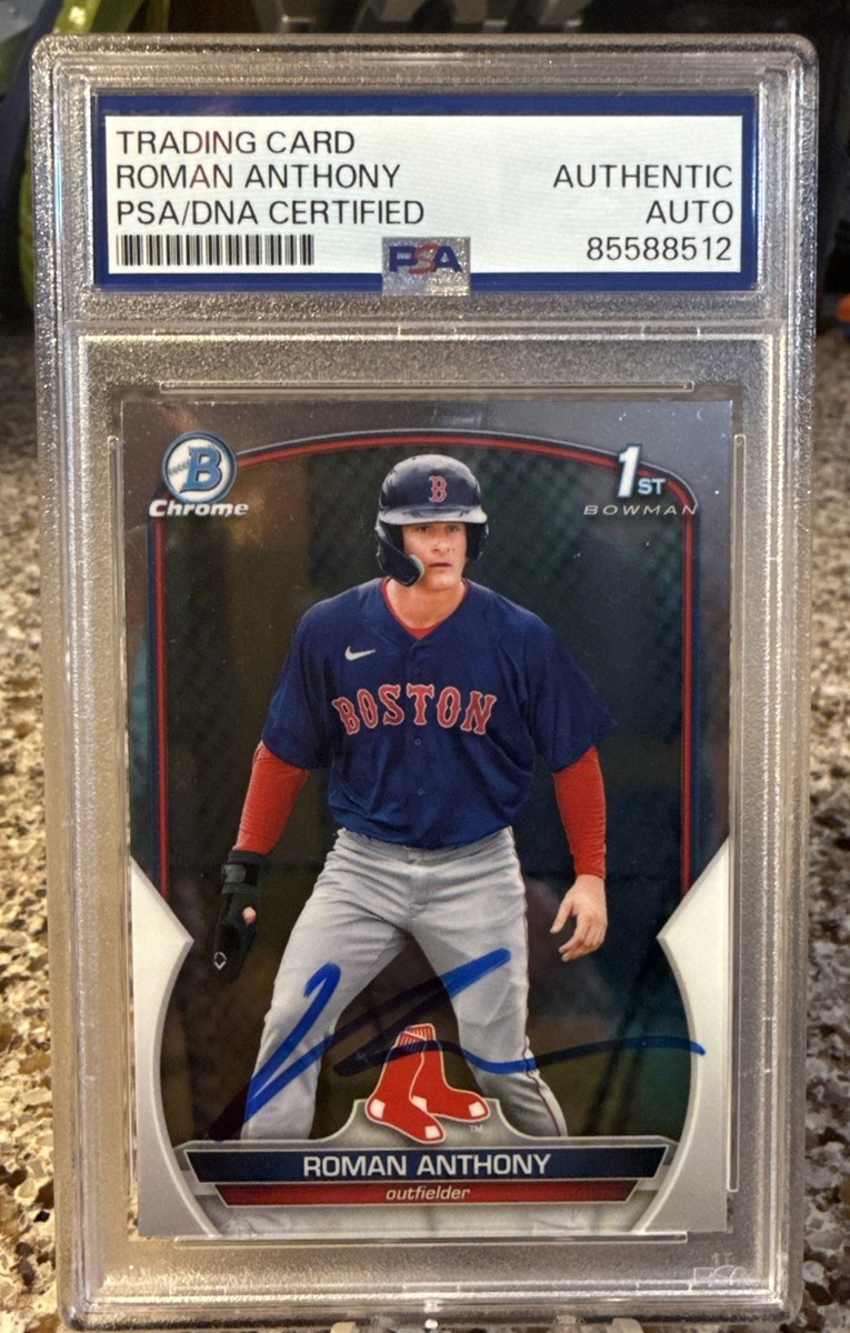 2023 Bowman Chrome Prospects ROMAN ANTHONY 1st AUTO PSA/DNA 