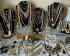 Vintage To Now Gold Tone Jewelry Lot Trifari Avon Monet Chico Sarah Co Napier GF