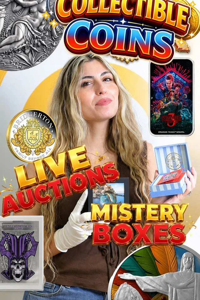 MODERN COLLECTIBLE COINS – LIVE AUCTIONS & BLIND BOXES!