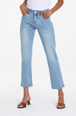 Dear John Denim Blaire High Rise Ankle Slim Straight Jean Urban Bay