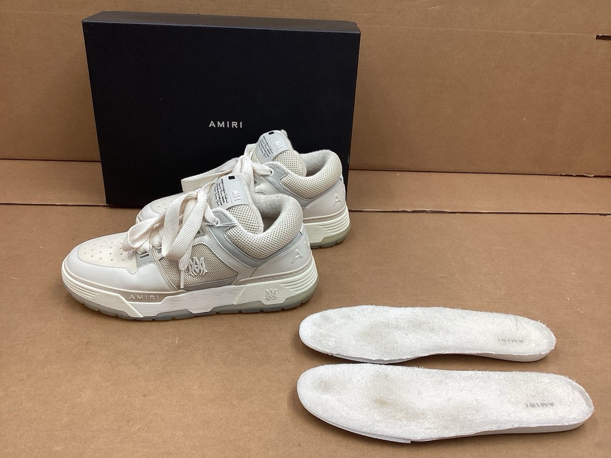 AMIRI スニーカー ホワイト サイズ42 Amiri White Mesh and Leather MA-1-23 Sneakers Size 46 EU | eBay