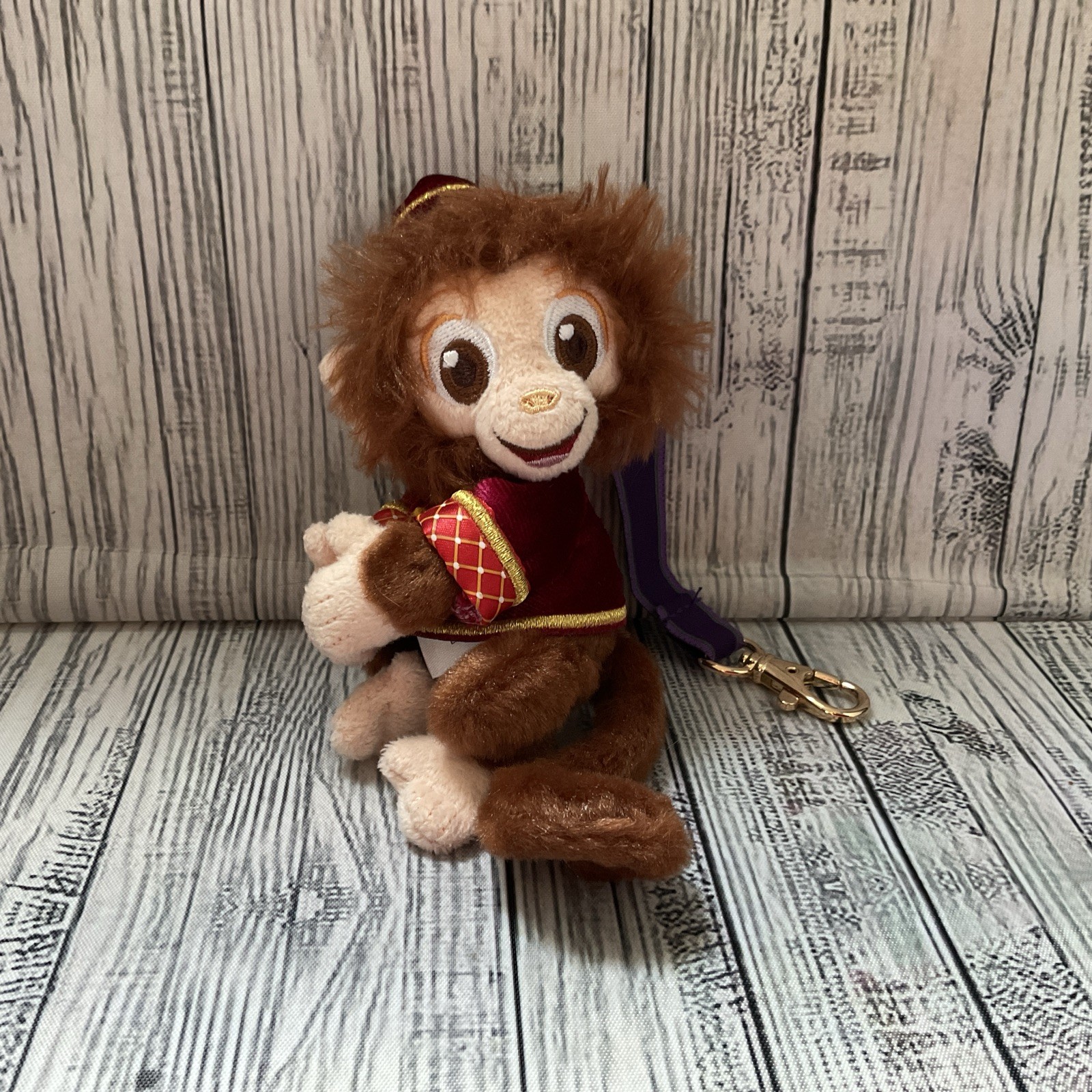 Authentic Hongkong Disney 2026 Mystic Manor monkey Albert cute plush keychain
