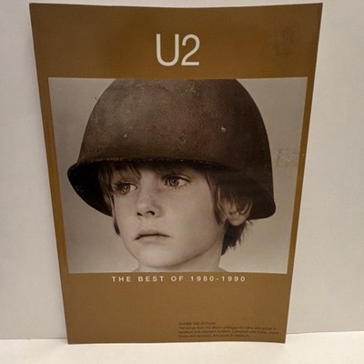 U2 The Best of 1980-1990 Guitar Voice Sheet Music Song Book Rock Tab