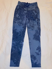 Sweaty Betty The Zero Gravity Short Length Leggings Small Black Tree Pattern