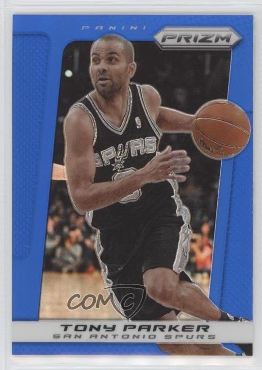 2013-14 Panini Prizm Wal-Mart Blue Prizm Tony Parker #59 HOF ti8