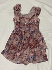 Urban Outfitters dress women size small petite, purple with angel design