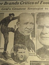 DEC 29, 1925 NEWSPAPER PAGE #2013-  KNUTE ROCKNE, 