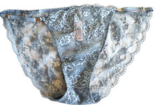 .VICTORIA'S SECRET DREAM ANGELS ADJUSTABLE LACE STRING BIKINI PANTY L