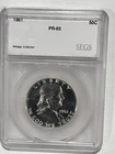 1961 Franklin Half Dollar - SEGS PR65  PROOF