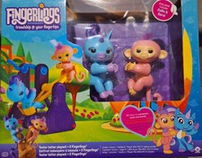 New Fingerlings Teeter Totter Playset w/Fingerling Unicorn Callie Monkey Coral