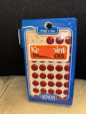Keenpoint Thumb Tacks Red Model 340 Pack of 40 Made in USA Vintage