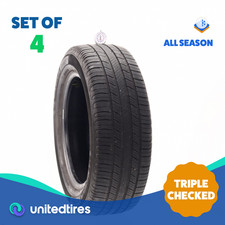 Set Of 4 Used 22560r17 Michelin Defender 2 99h - 7-8.532 Set Of 4 Used 22560r17 Michelin Defender 2 99h - 7-8.532