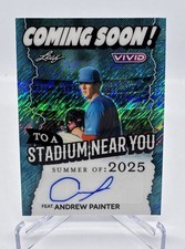 2025 Leaf Vivid Baseball Andrew Painter Teal Blue Coming Soon! Auto 5/10