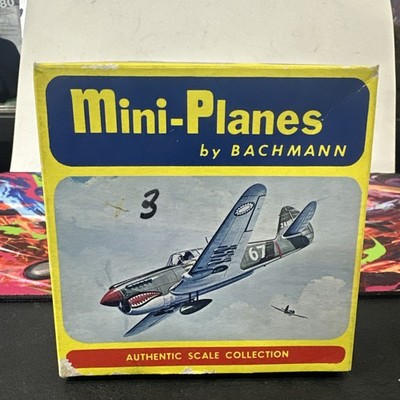  Vintage  BACHMANN MINI PLANES P-40 FLYING TIGER WITH ORIGINAL BOX 8001/59
