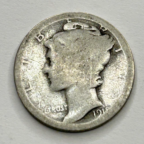 Mercury Dime 90% Silver Junk Exact Coin Pictured - 08