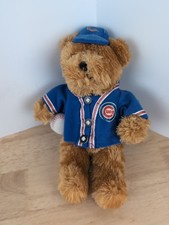 Vintage Chicago Cubs MLB official Plush Teddy Bear 2004