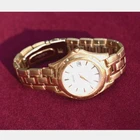 Seiko Kinetic Auto Relay 5J22-0B59 Gold Tone Working Vintage Scratched