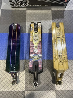 Proto Space Case 5.0'' Pro Scooter Deck Lot of 3 Multicolor Lightweight