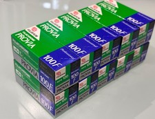 10x Fujifilm Fujichrom Provia 100F 120, Original verp., professioneller Diafilm