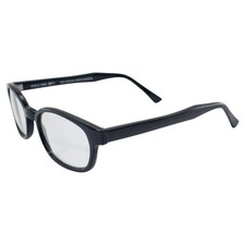 The Original KD's Biker Shades By PCSUN Black Frames Clear Lens