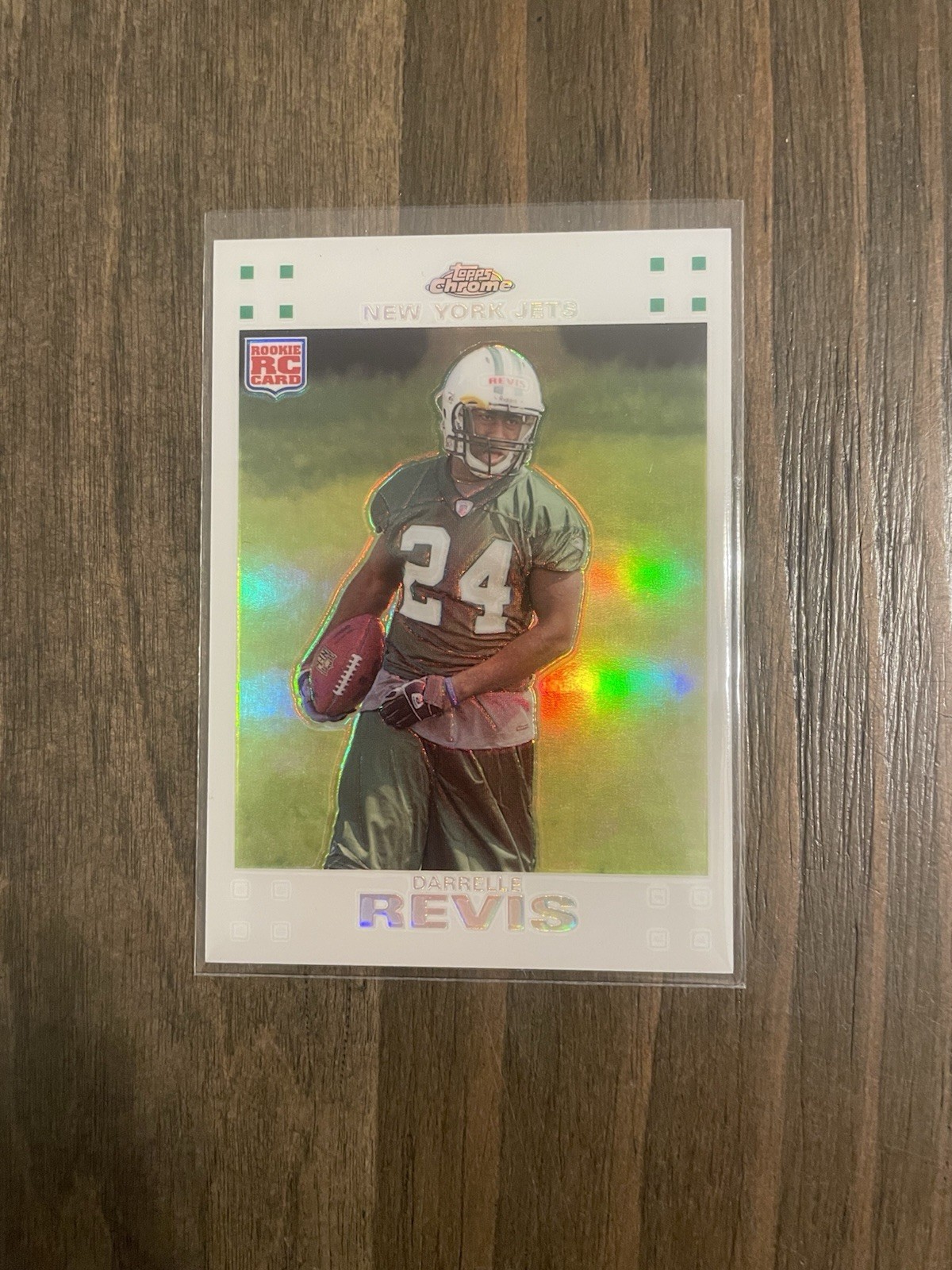 2007 TOPPS CHROME WHITE REFRACTOR DARRELLE REVIS TC249 Rookie RC  /869