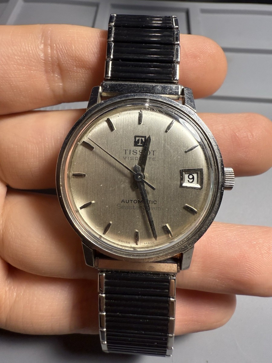 VINTAGE TISSOT VISODATE AUTOMATIC SEASTAR SEVEN MENS WATCH