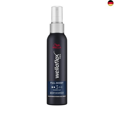 Wellaflex Men Full Boost Haarverdichtendes Gel Spray | Stark haltendes Spray