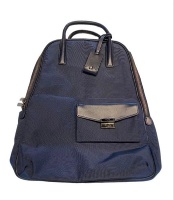 Sac à dos TUMI cuir nylon marine A4 PC d'occasion professionnelle - Photo 1/4
