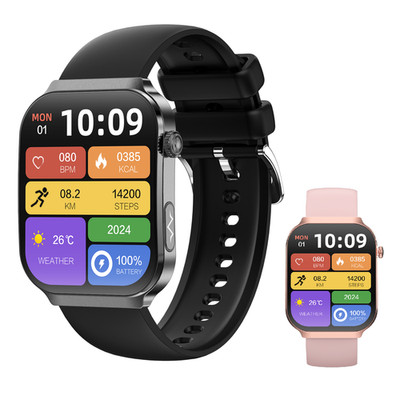 2026 2,2'' ECG+PPG Smartwatch Bluetooth Anruf Gesundheitsüberwachung Wasserdicht