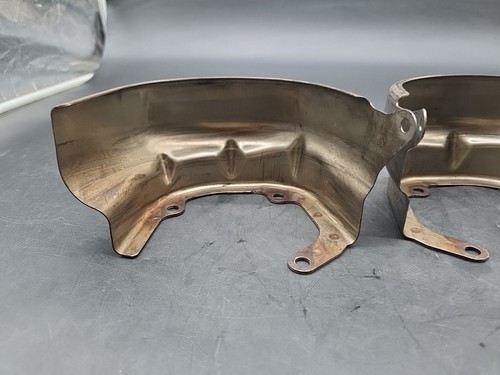 2007-2009 PORSCHE 911 997 TURBO 997123216 TURBOCHARGER HEAT SHIELD PAIR Q6-447 - Picture 6 of 9