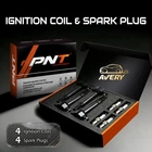 ✅OEM 4 Ignition Coil + 4 Iridium Spark Plug For Dodge Jeep Compass Patriot UF557