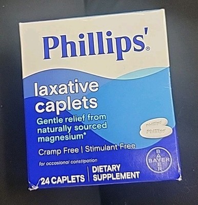 Phillips' Laxative Caplets by Bayer 24 caplets cramp free stimulant free seepics