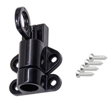 Black/Silver Self Closing Latch Bolt Auto Spring Loaded Door Gate Security Lock