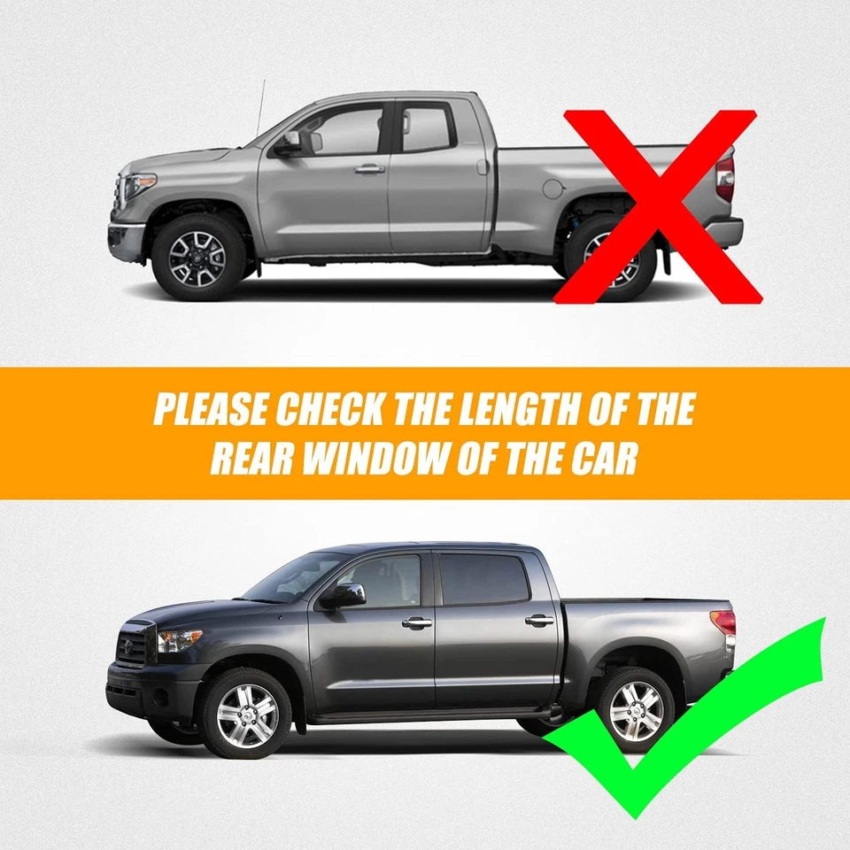 Moldura para ventana compatible con sello Tundra Crewmax 2007-2019 Foto 4 de 4