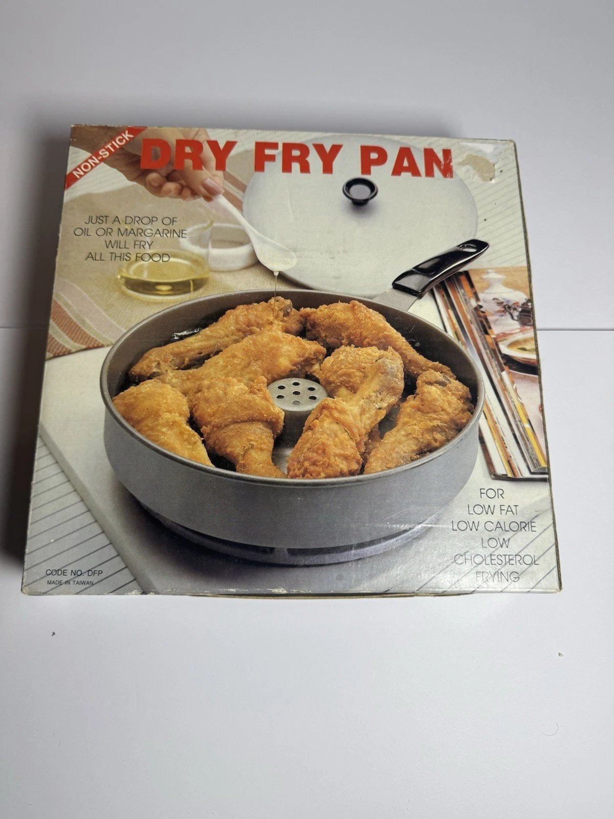 Dry Fry Pan Non Stick Surface Healthy Cooking BBQ Campfire Portable Stove Compat