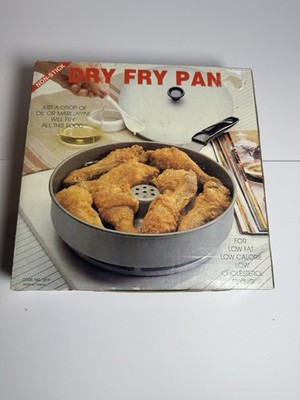 Dry Fry Pan Non Stick Surface Healthy Cooking BBQ Campfire Portable Stove Compat