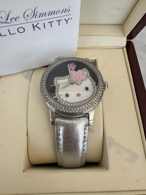 KIMORA Lee Simmons HELLO KITTY Diamond And Stainless Steel Watch