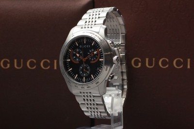 [EXC+5 in BOX] Gucci G-Timeless YA126257 126.2 schwarze Herrenuhr aus JAPAN