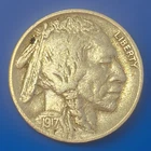 1917 Buffalo Nickel 5c United States Five Cents Coin