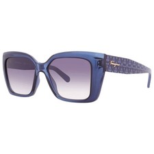 Ferragamo Blue Gradient Butterfly Ladies Sunglasses SF1042S 432 55