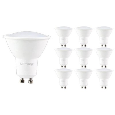LED line GU10 LED Spot 7W 600lm 230V 10 Stück