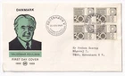 STAMP DENMARK "KOBENHAVN" "VALDEMAR POULSEN" 1969 FDC ENVELOPE