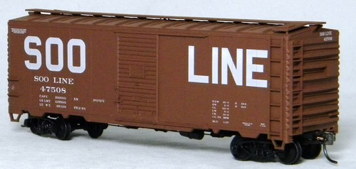 HO Accurail SLHTS #47508 40' vagón de carga de una sola puerta línea SOO #47508 construido - Imagen 3 de 5
